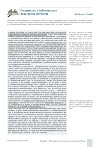 Determinato e indeterminato nella poesia di Pascoli