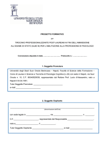 Progetto formativo Albo B