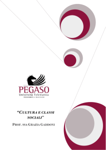 “CULTURA E CLASSI SOCIALI