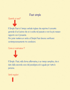 Past simple - c@siniduepuntozero