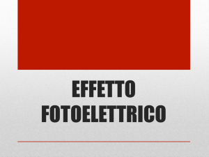 effetto fotoelettrico