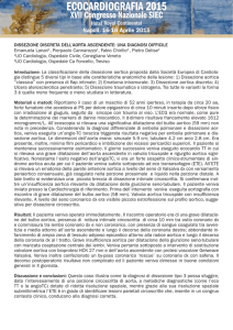 DISSEZIONE DISCRETA DELL`AORTA ASCENDENTE: UNA