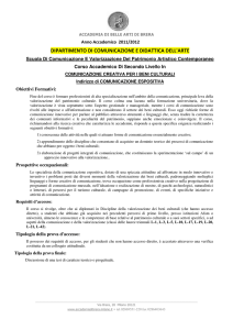 dipartimento di comunicazione e didattica dell`arte