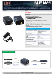 CONVERTITORE AUDIO DIGITALE/ANALOGICO (DAC) +