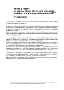 Anima e Psiche Un pensare attorno alla filosofia e alla psico
