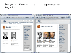 Tomografia a Risonanza Magnetica e superconduttori