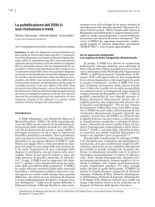 La pubblicazione del DSM-5: una rivoluzione a metà