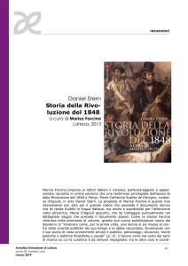 Daniel Stern, Storia della Rivoluzione del 1848, a cura di Marisa