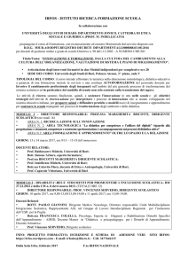 IRFOS - ISTITUTO RICERCA FORMAZIONE SCUOLA