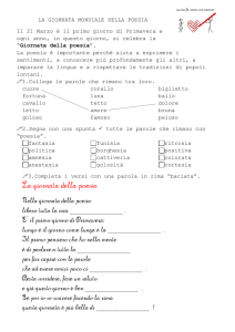 La giornata della poesia