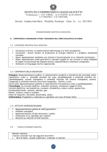 programmazione individuale - Istituto Comprensivo Gozzi