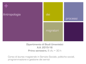 Antropologia dei processi migratori