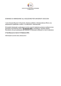 Prima selezione Bocconi - Scuola superiore Livi di Prato