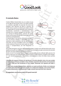 Esercizi Metodo Bates