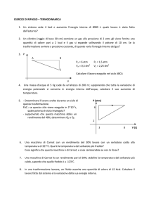 Esercizi di TERMODINAMICA - Polo di e-learning