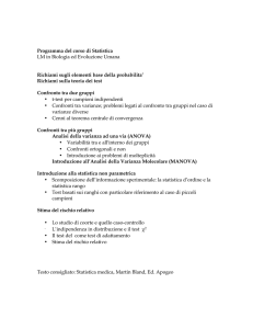 Programma statistica - Macroarea di Scienze