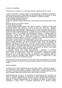 Le Aritmie in età pediatrica Francesco De Luca
