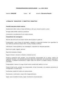 Lingua e cultura straniera