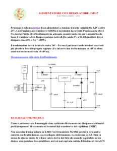 ALIMENTATORE CON REGOLATORE LM317