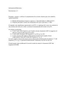 Laboratorio di Elettronica Esercitazione n. 2 Progettare, costruire e