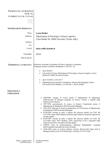 Curriculum - Comune di Ponte di Piave