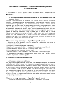 versioni di latino per gli allievi che hanno
