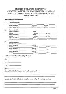 Modello di rilevazione statistica