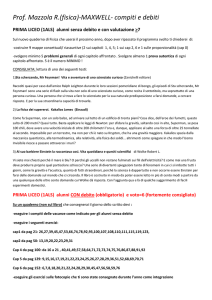 Lavoro estivo prof Mazzola