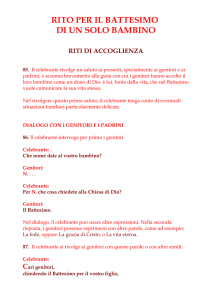 rito battesimo - Unità pastorale delle Valli Beriche