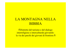 la montagna nella bibbia