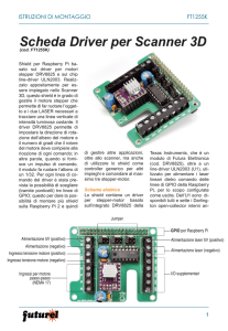 Scheda Driver per Scanner 3D