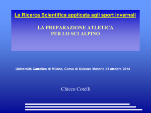la preparazione atletica per lo sci alpino