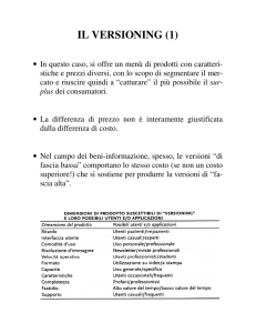 IL VERSIONING (1)