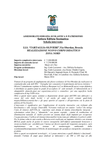 Settore Edilizia Scolastica Scheda intervento I.I.S. “TARTAGLIA