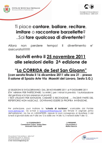 Ti piace cantare, ballare, recitare, imitare o raccontare barzellette