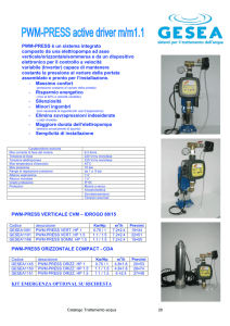 PWM-PRESS è un sistema integrato composto da una elettropompa