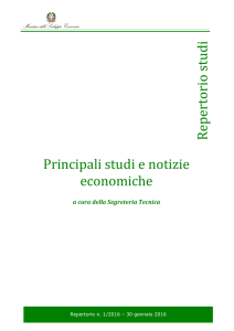 Repertorio n.1 - gennaio 2016 - Ministero dello Sviluppo Economico