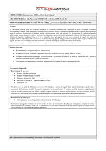 Lab. Rilievo 3D - Computer Aided Design