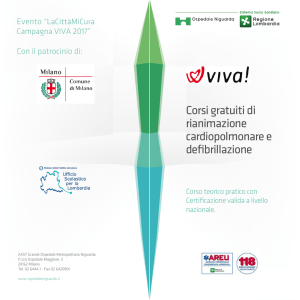 Corsi gratuiti di rianimazione cardiopolmonare e defibrillazione