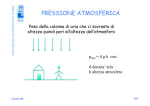 PRESSIONE ATMOSFERICA