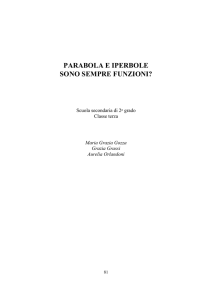 parabola e iperbole sono sempre funzioni?