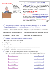 gli aggettivi qualificativi
