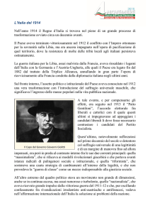 L`Italia del 1914 - Ministero della Difesa