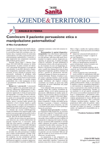 Convincere il paziente: persuasione etica o manipolazione
