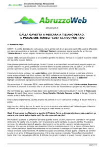 dalla gavetta a pescara a tiziano ferro, il paroliere