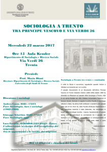 SOCIOLOGIA A TRENTO