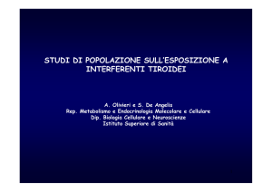 studi di popolazione sull`esposizione a interferenti tiroidei