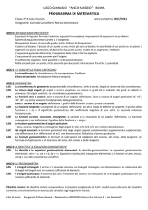 programma di matematica