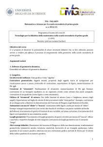 Tecnologie per la didattica della matematica nella scuola