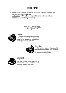 OROSCOPO di oggi,
